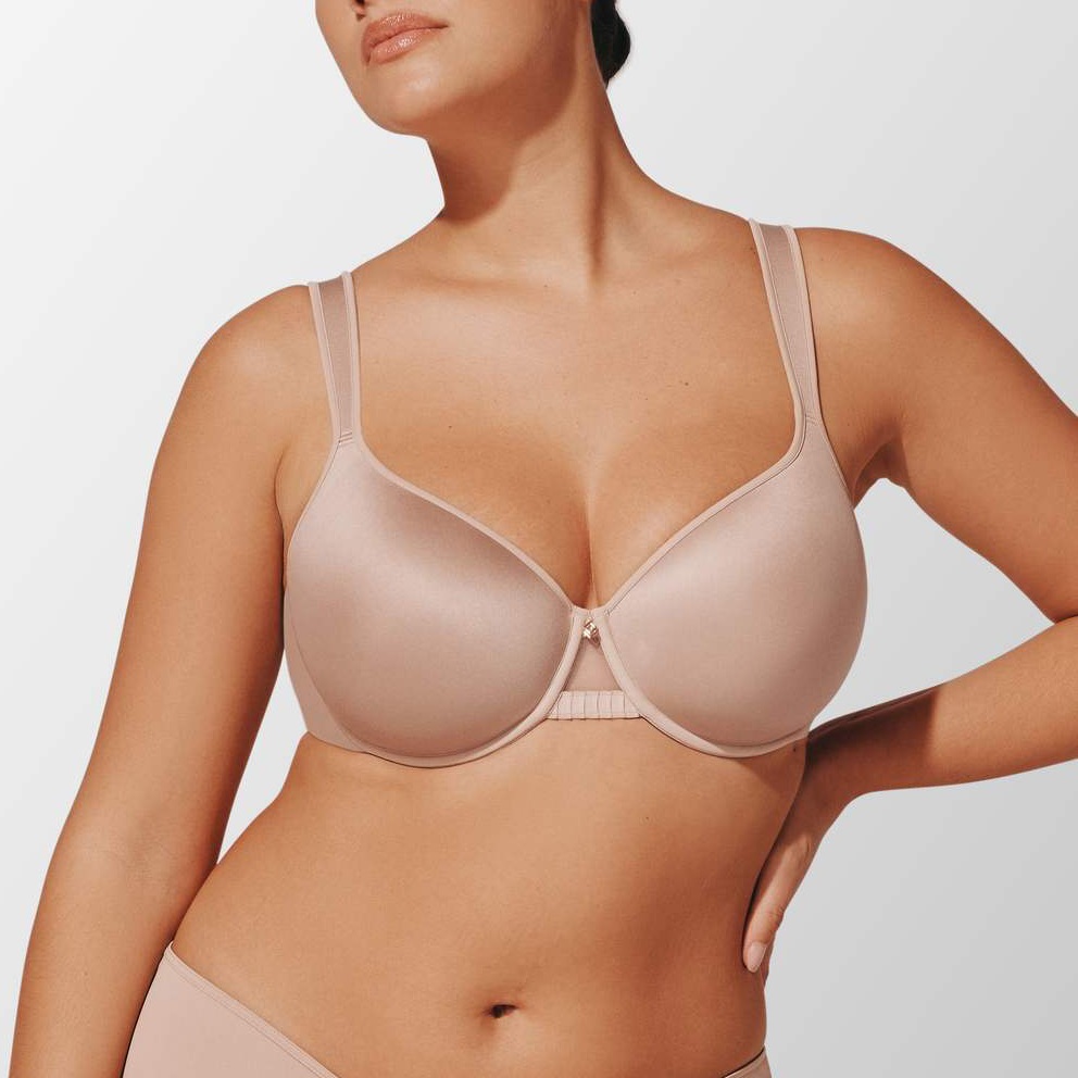 Thirdlove 24/7 Classic Perfect Coverage Bra Taupe 38d Wide Strap Full Cup Bra